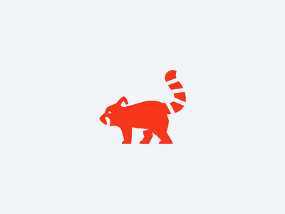 Red Panda Logomark animal logo mascot red panda