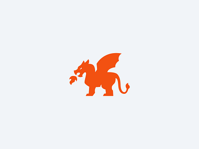 Dragon Logomark animal dragon esport knight logo mascot