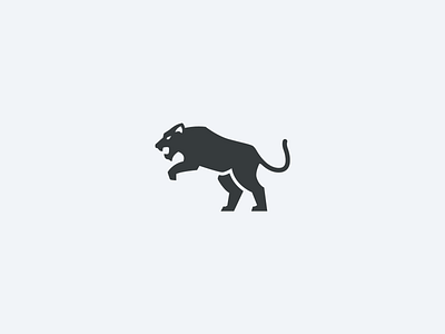 Panther Logomark animal jaguar logo mascot panther