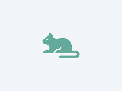 Cat Logomark animal cat kitty logo mascot pet