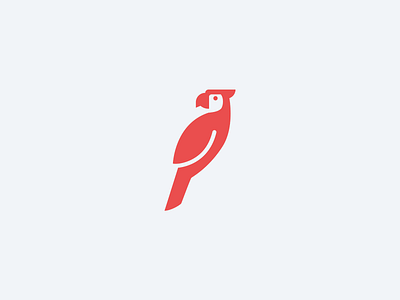 Parrot Logomark animal bird logo mascot parrot