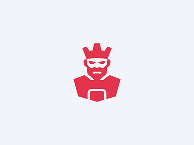 King Logomark brand identity crown king logo mascot