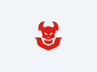 Demon Logomark brand identity demon devil logo mascot