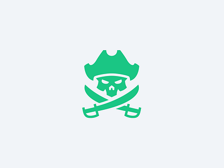 Pirate Skull Logomark by Kin Visuals on Dribbble