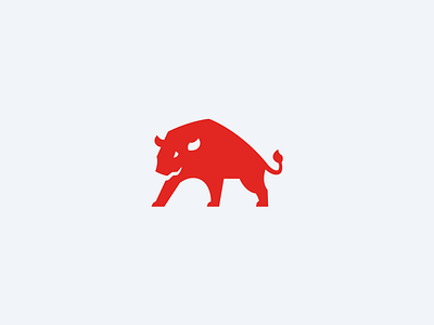 Bison Logomark animal bison brand identity bull logo mascot