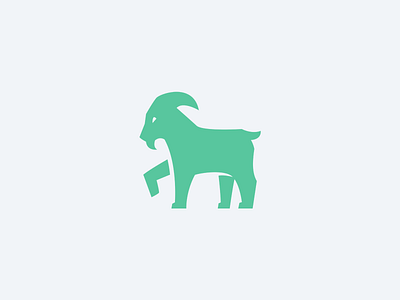 Goat Logomark animal goat logo mascot ram