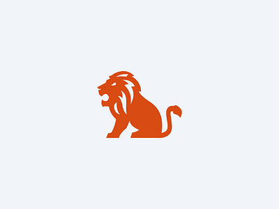 Lion Logomark animal branding lion logo mascot roar wild