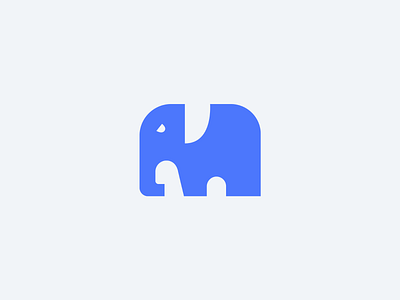 Elephant Logomark animal elephant logo logomark mascot