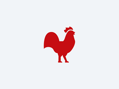 Rooster Logomark animal brand identity farm logo mascot rooster