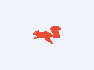 Squirrel Logomark animal brand identity logo mascot squirrel