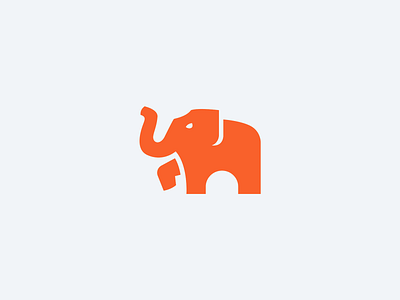 Elephant Logomark animal elephant logo mascot