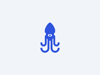 Squid Logomark animal kraken mascot sea squid