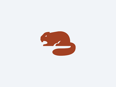 Beaver Logomark animal beaver logo mascot
