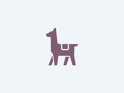 Llama Logomark animal llama logo mascot