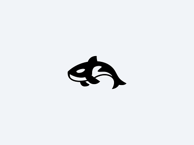 Orca Logomark animal fish mascot orca sea whale