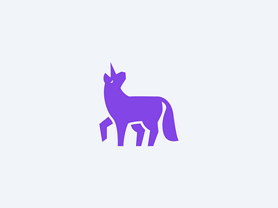 Unicorn Logomark animal horse logo mascot unicorn