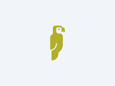 Parrot Logomark animal bird logo mascot parrot