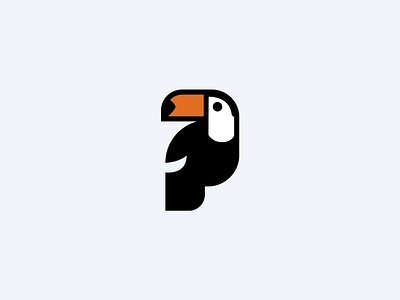 Toucan Logomark animal bird logo mascot toucan