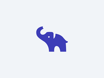 Elephant Logomark animal elephant logo mascot nature