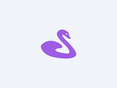 Swan Logomark animal goose logo mascot swan