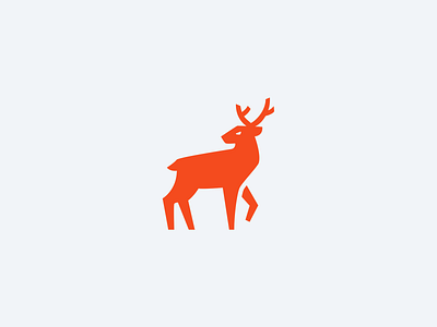 Deer Logomark animal deer forest logo mascot stag