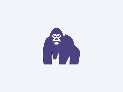 Gorilla Logomark animal ape gorilla logo mascot