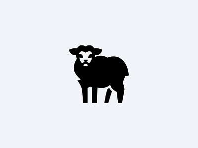 Sheep Logomark animal farm goat logo mascot sheep