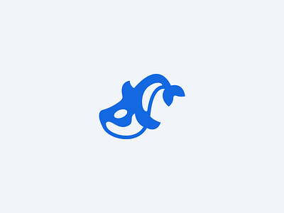 Orca Logomark animal logo mascot orca sea whale