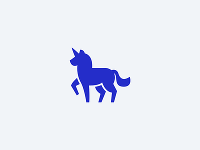 Unicorn Logomark animal horse logo mascot unicorn