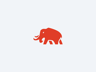 Mammoth Logomark animal elephant logo mammoth mascot sport