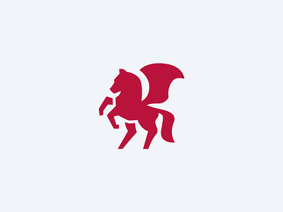 Pegasus Logomark animal horse logo mascot pegasus unicorn