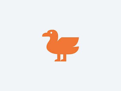 Duck Logomark animal brand identity duck logo mascot pet shops