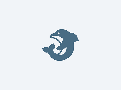 Dolphin Logomark by Kin Visuals on Dribbble