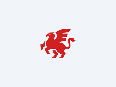 Griffin Logomark animal esport gaming griffin logo mascot mythical