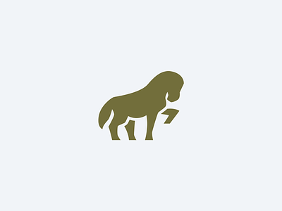 Horse Logomark animal brand identity horse logo mascot sport