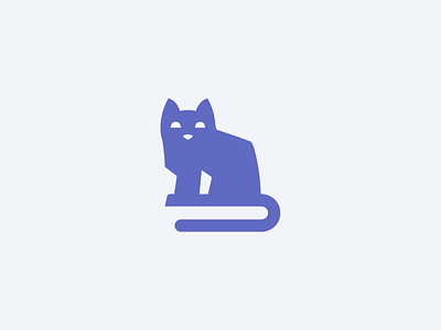 Cat Logomark animal brand identity cat kitten logo mascot pet