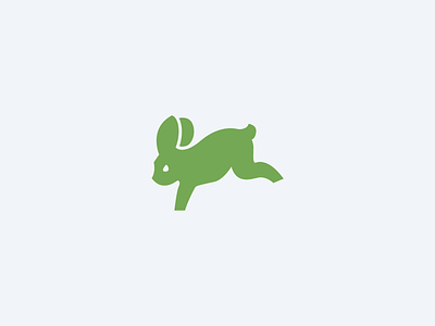 Rabbit Logomark animal brand identity bunny logo mascot rabbit