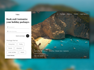 Tours and activities - Landing page activities booking design destination landingpage photoshop tour travel trip ui ui design web page website wed design