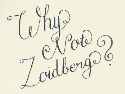 why not... custom type hand drawn lettering typography