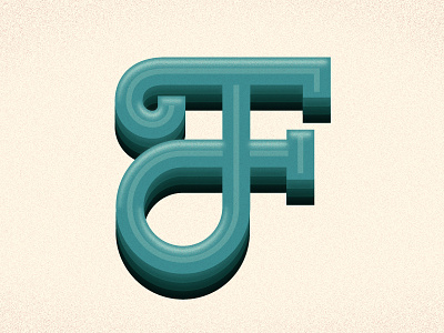 F custom type hand drawn lettering typography