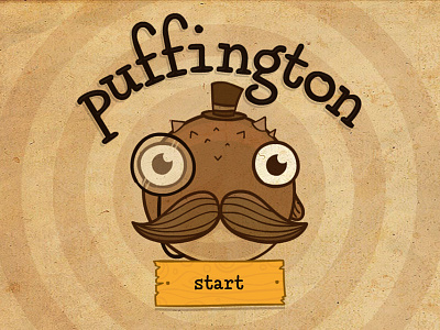 Puffington cartoon illustration