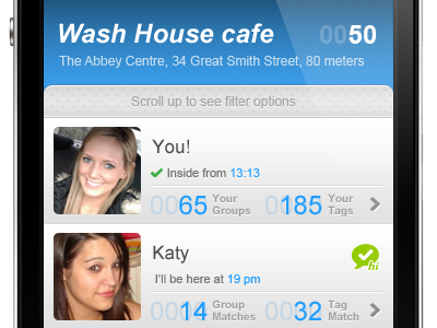 iPhone app UI - Likeourselves #5 app gui interface iphone ui