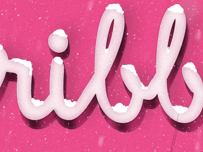 Winter comes to dribbble :) christmas dribbble pink snow wallpaper winter xmas