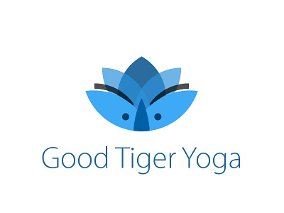 GTY Logo blue brand logo lotus tiger yoga