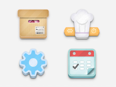WTM App Icons 2 app calendar flat icon inventory kitchen settings