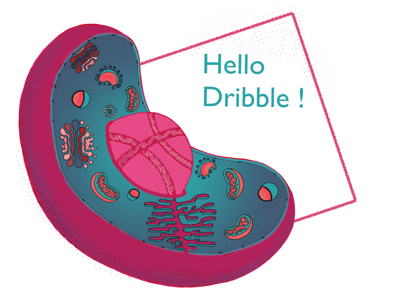 First shot ! graphic design scicomm scienceillustration science sciart illustration first shot dribble