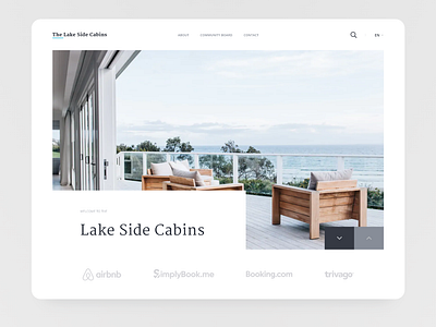 Lake Side Cabins - Landing Page