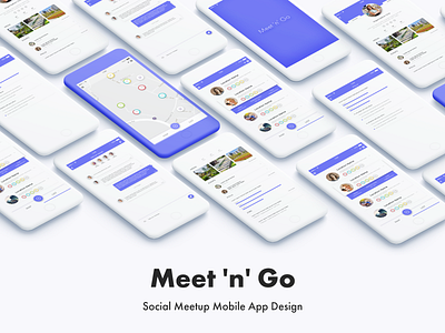 UI/UX Design of a social-meetup mobile app mobile app design ui design ui ux ux design