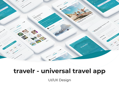 Presentation Travelr 3 design portfolio research shot ui ui design ux ux design