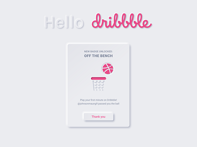 Hello Dribbble =]